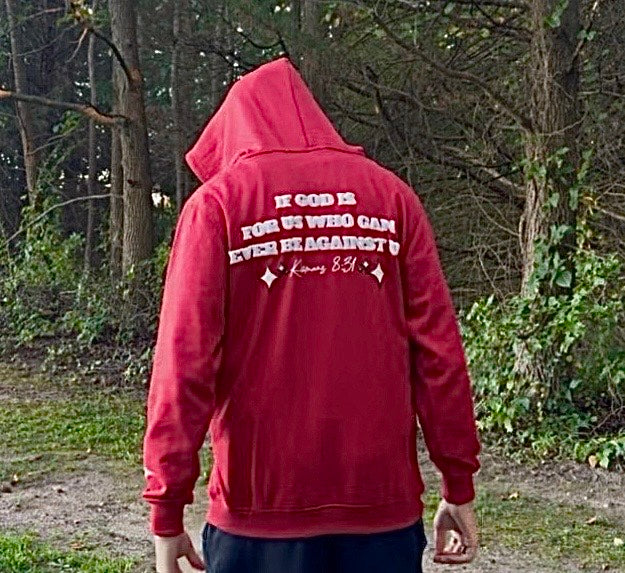 "Crimson" Zip Up Hoodie